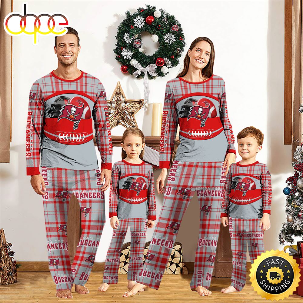 Tampa Bay Buccaneers NFL Custom Your Name Football Team Pajamas nklje7
