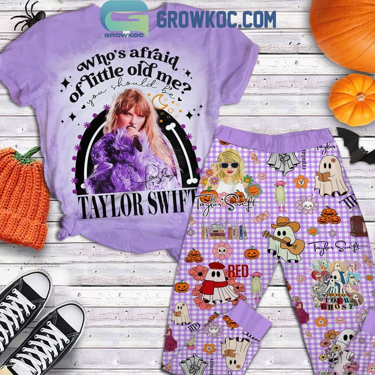 Taylor Swift Halloween Whos Afraid Of Little Old Me Fleece Pajamas Set 1 R73mt