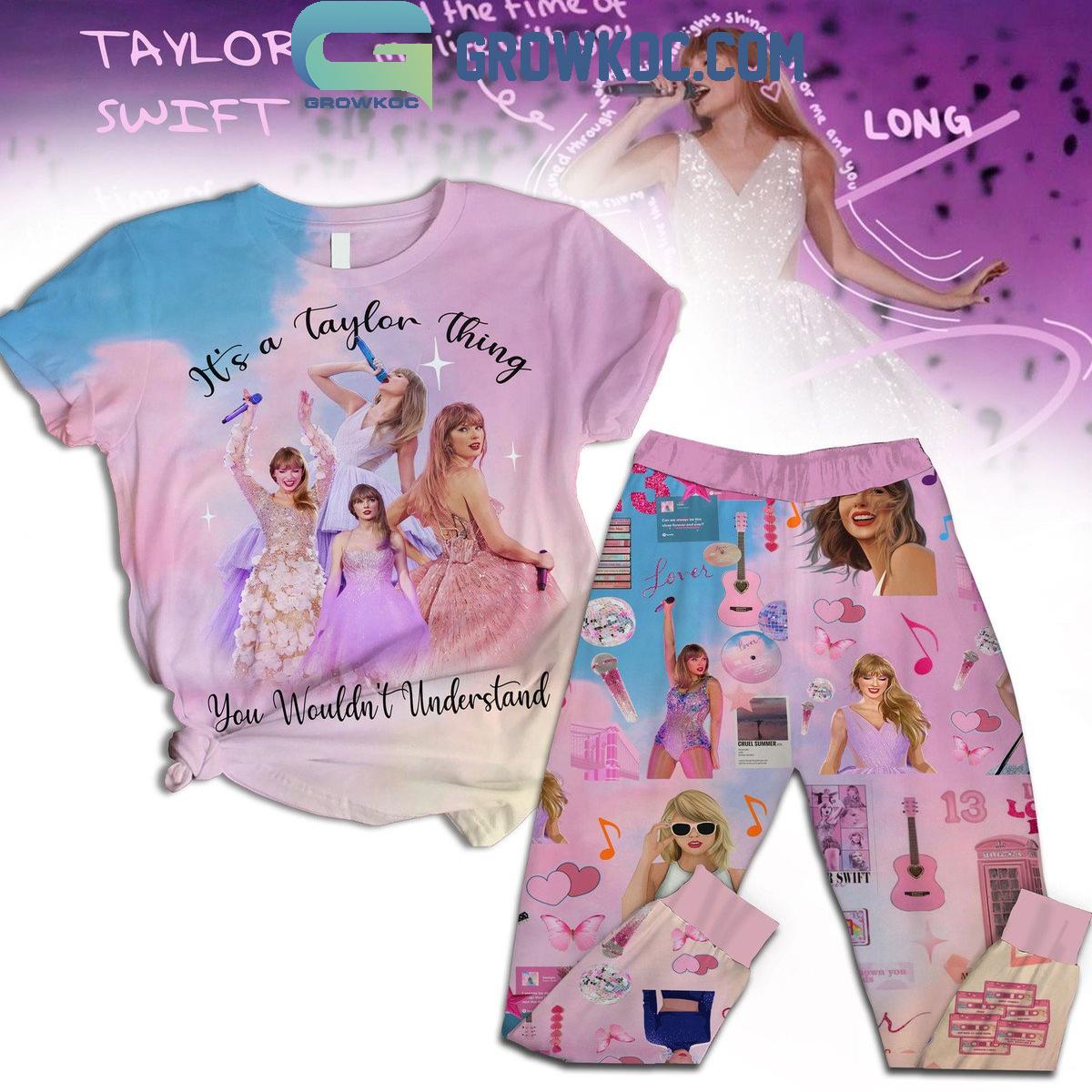 Taylor Swift ItE28099s A Taylor Thing We Wouldnt Understand Fleece Pajamas Set 1 LyMlW