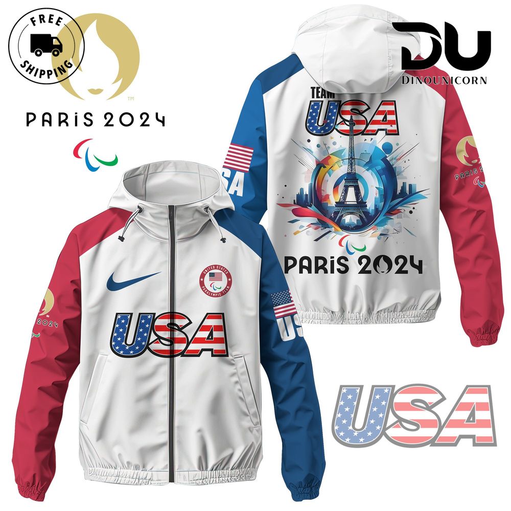 Team USA Paralympic 2024 Limited Edition Windbreaker Jacket 1