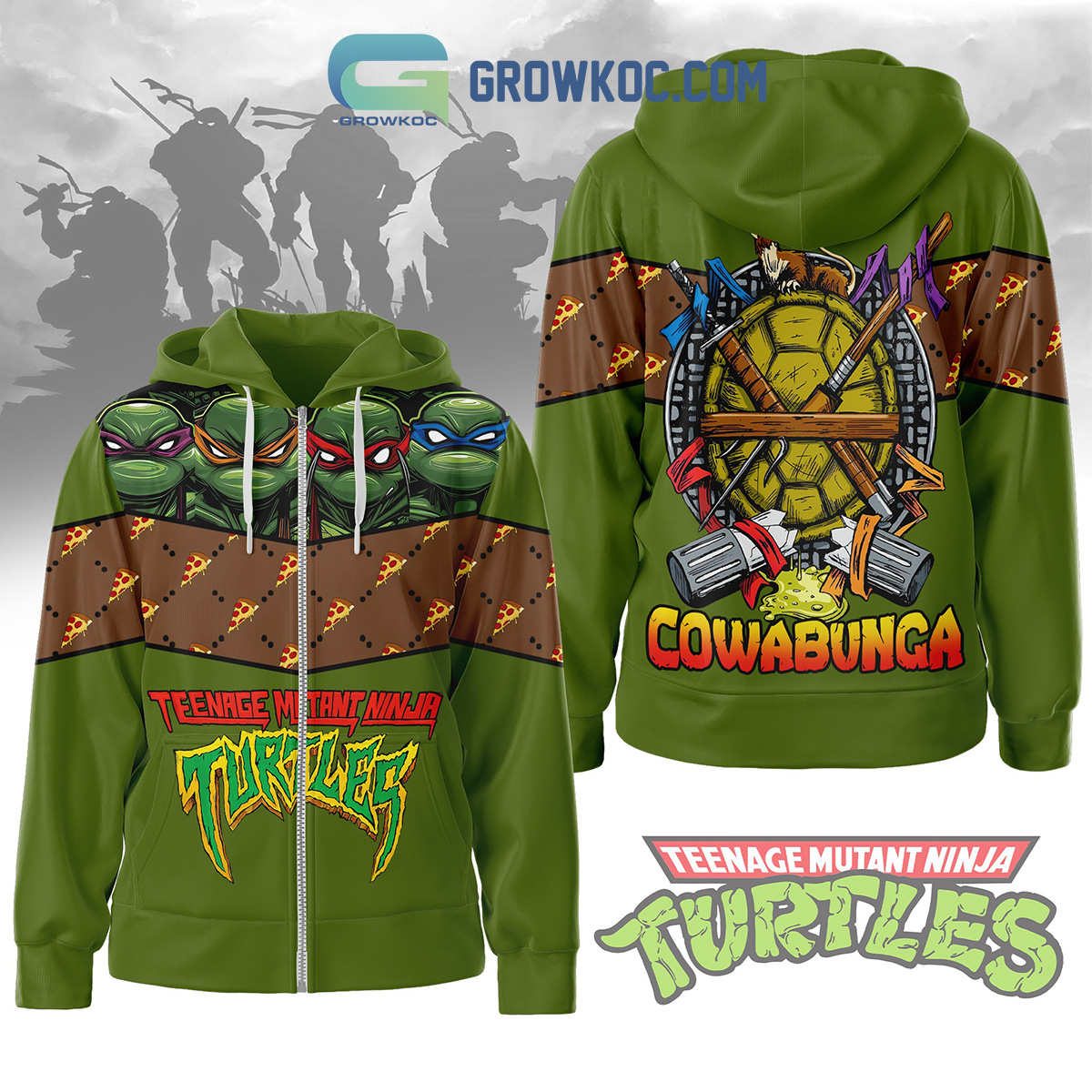 Teenage Mutant Ninja Turtles Cowabunga Hoodie T Shirt2B1 0FK59