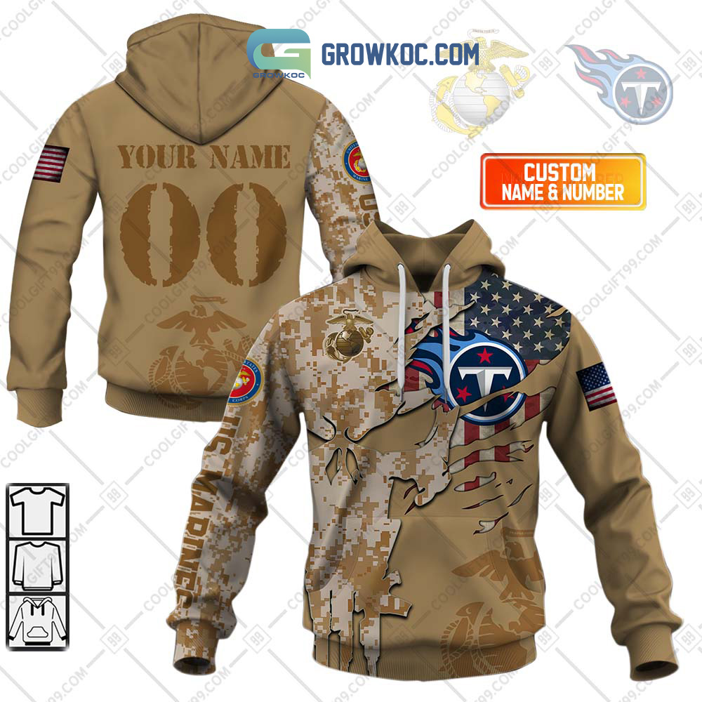 Tennessee Titans Marine Personalized Hoodie Shirts2B1 Jm31X