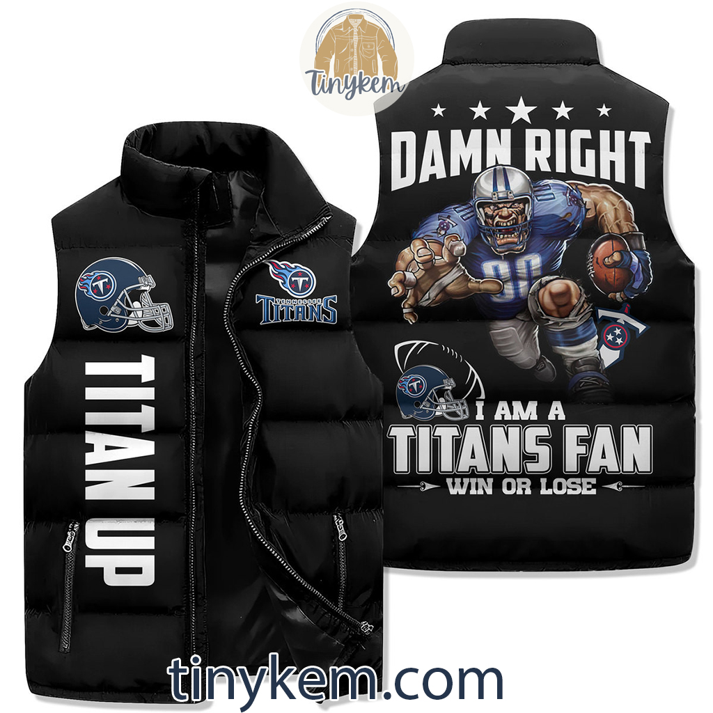 Tennessee Titans Puffer Sleeveless Jacket2B1 AnAE9