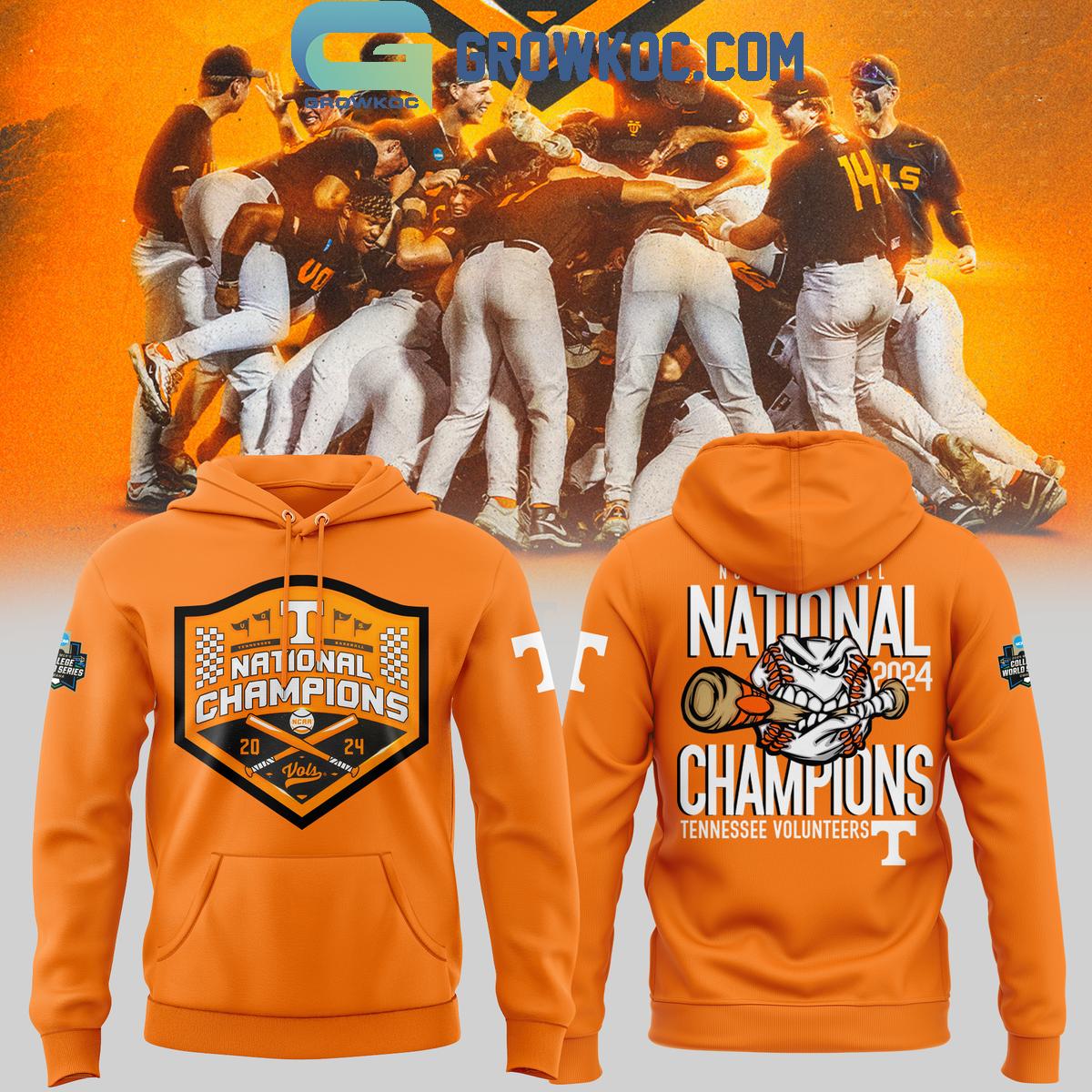 Tennessee Volunteers National Champions NCAA MenE28099s Baseball Hoodie Shirts Orange 1 GF1TV