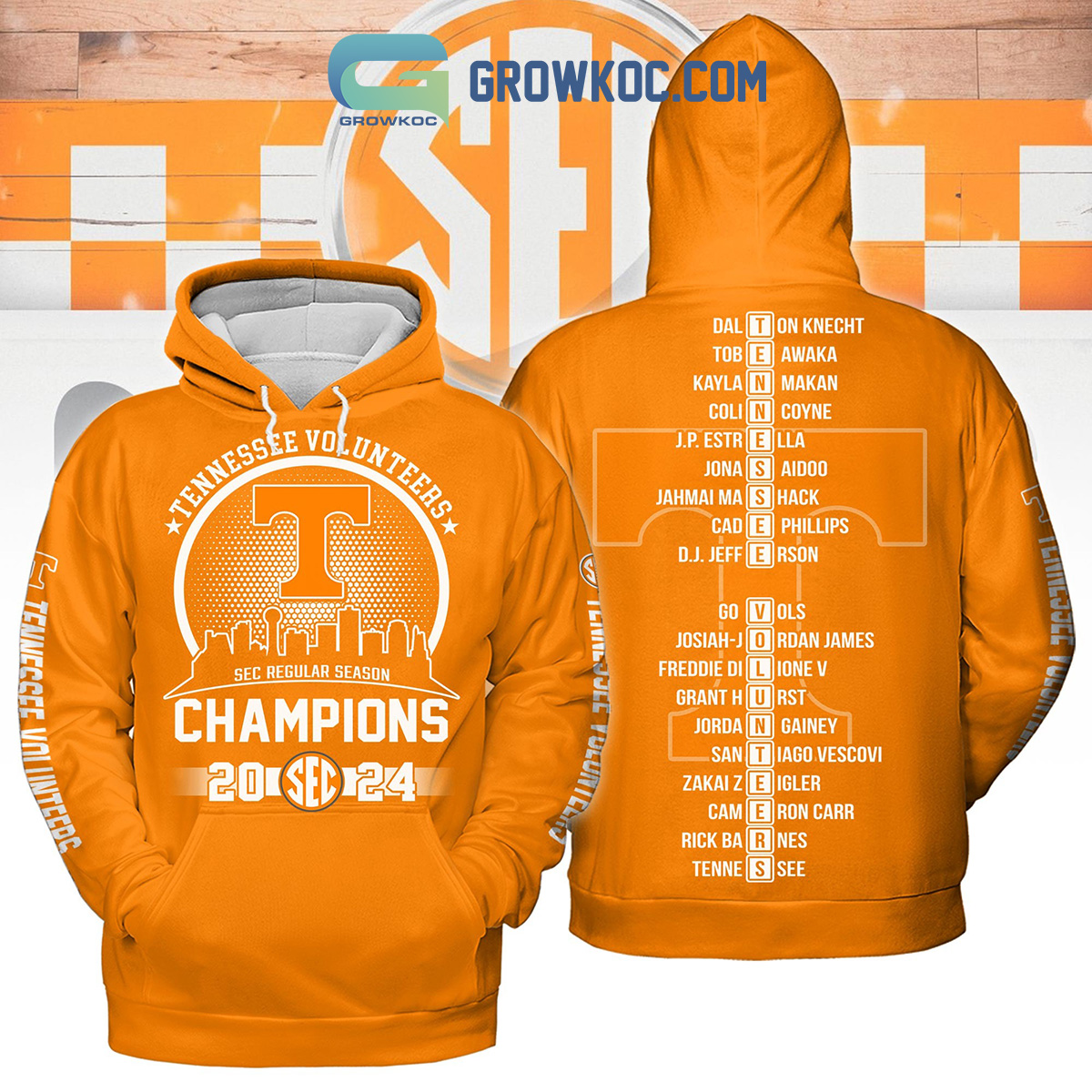 Tennessee Volunteers SEC Regular Season Champions 2024 Orange Hoodie Shirts2B1 2qvo7