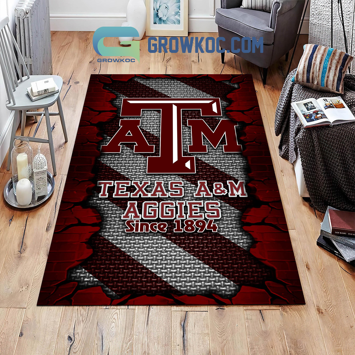 Texas A26M Aggies Football Team Living Room Rug2B1 VzOar