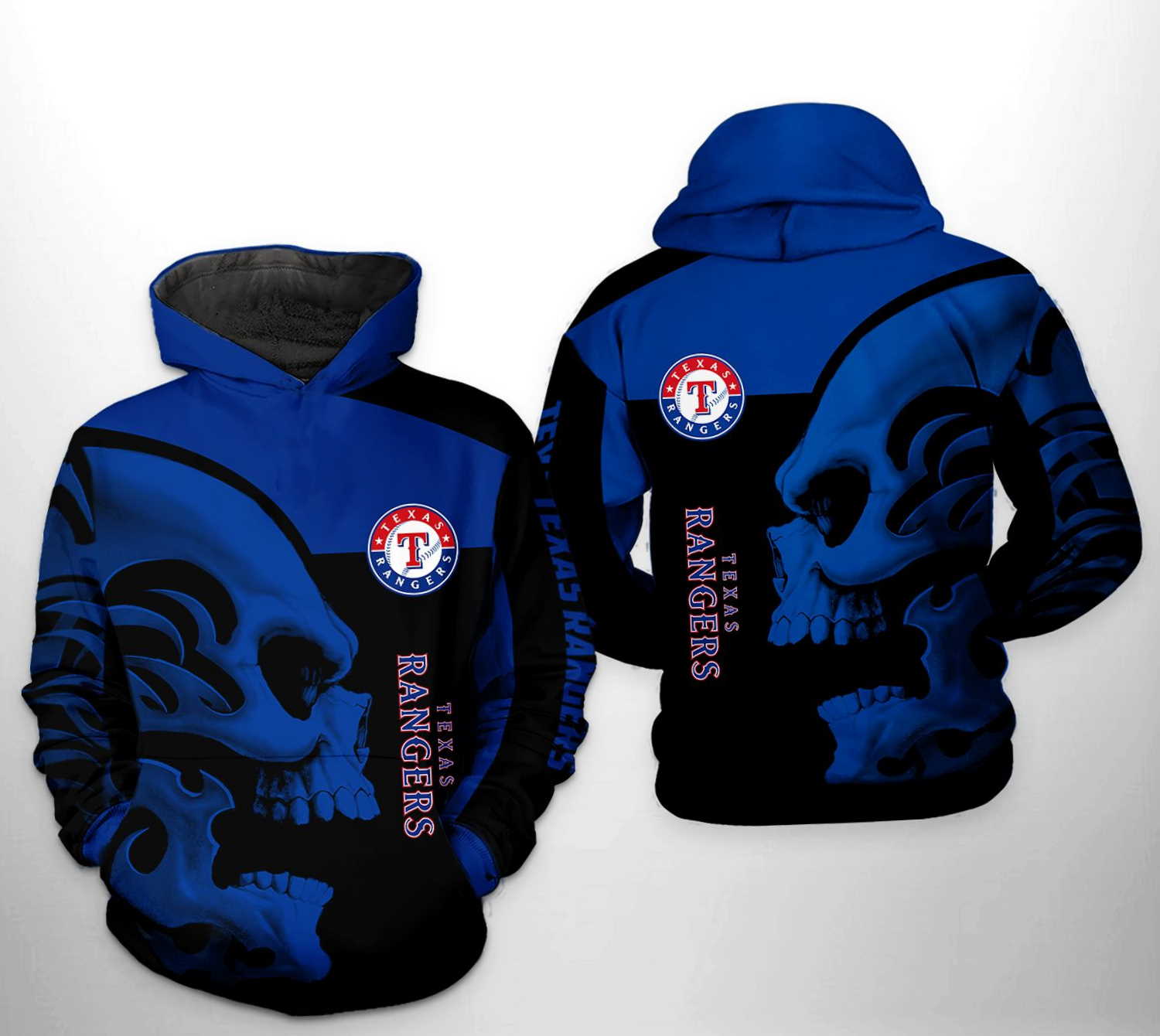 Texas Rangers MLB All Over Print Hoodie 0