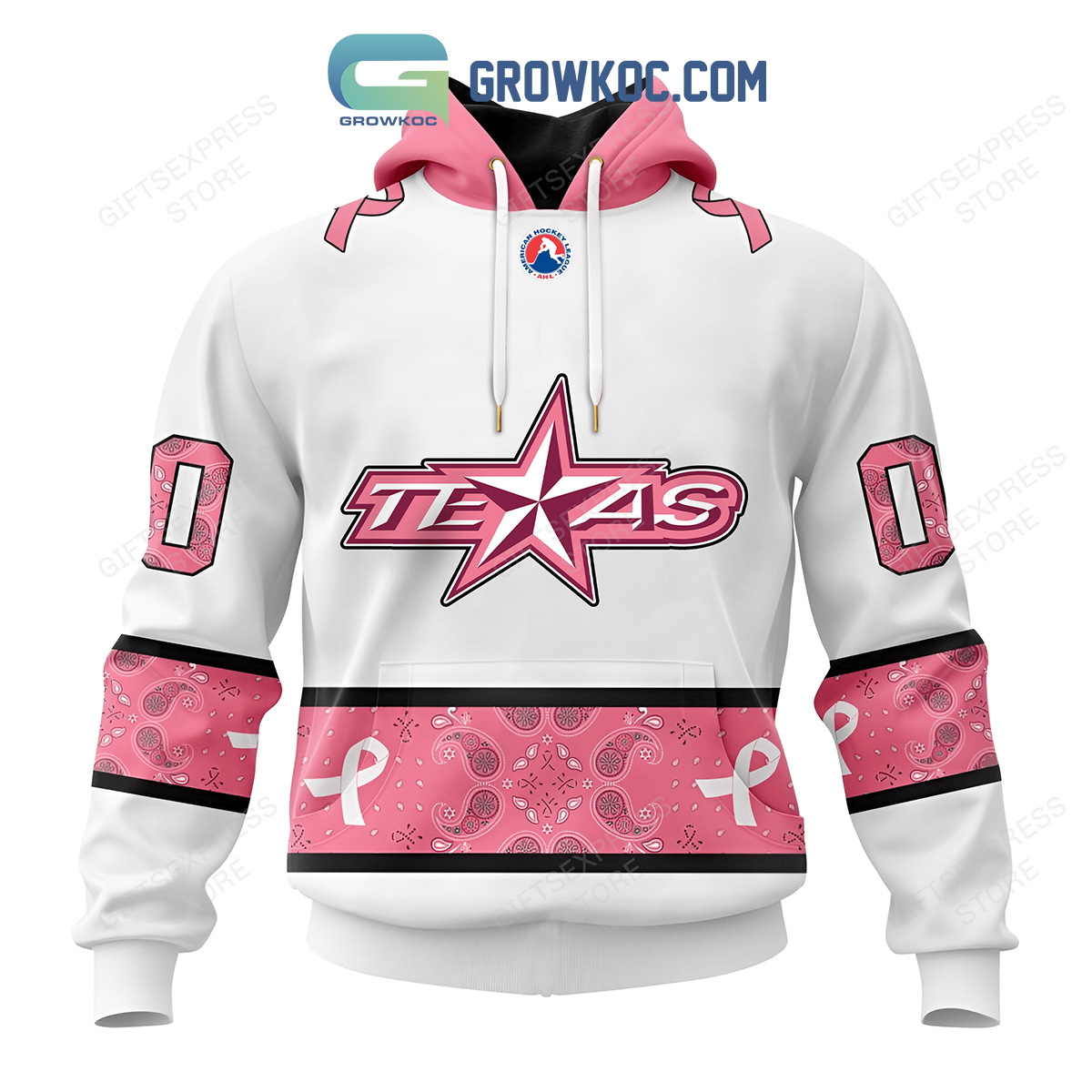 Texas Stars Breast Cancer Personalized Hoodie Shirts2B1 x6d7C