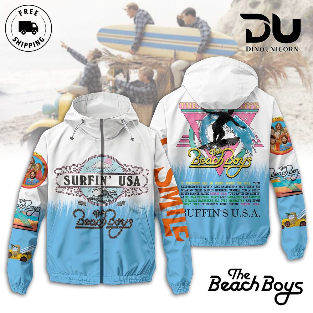 The Beach Boys Surfin USA Limited Edition Windbreaker Jacket 1 1