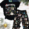 The Crown No More Drama Christmas Happy Holiday Fleece Pajamas Set2B1 Rra8e