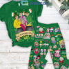 The Golden Girls St. Patricks Day Fleece Pajamas Set Green2B1 QEG5Q