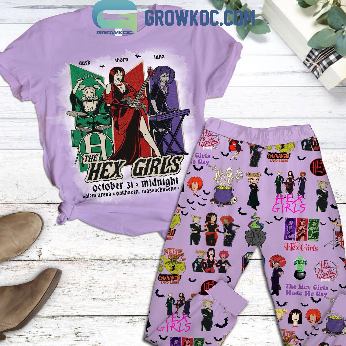 The Hex Girls Made Me Gay Fleece Pajamas Set 1 GZGk2