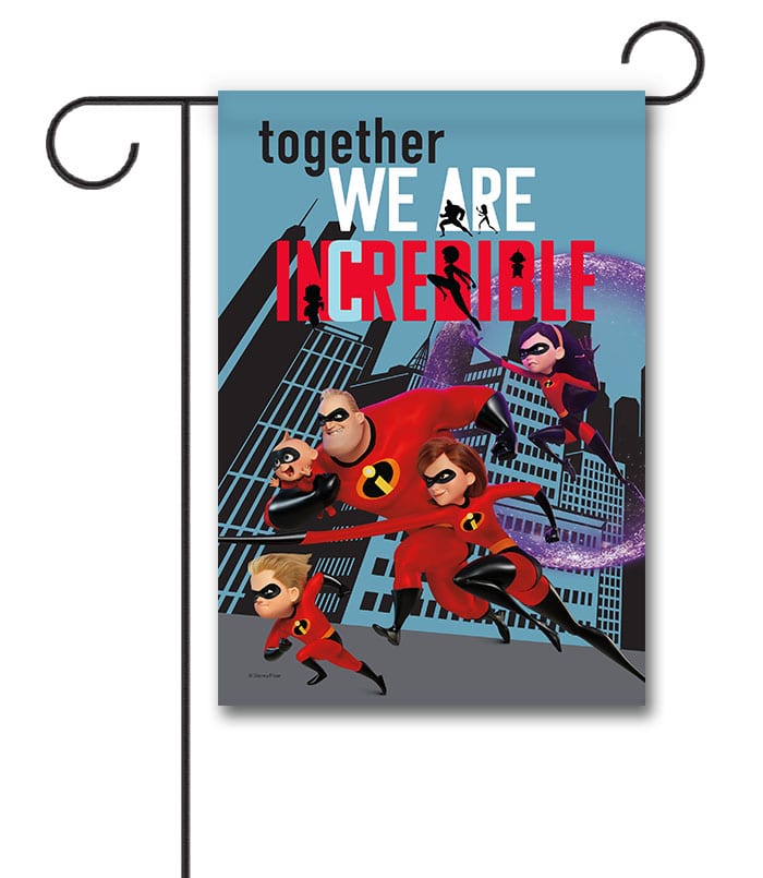 The Incredibles Garden Disney Flag