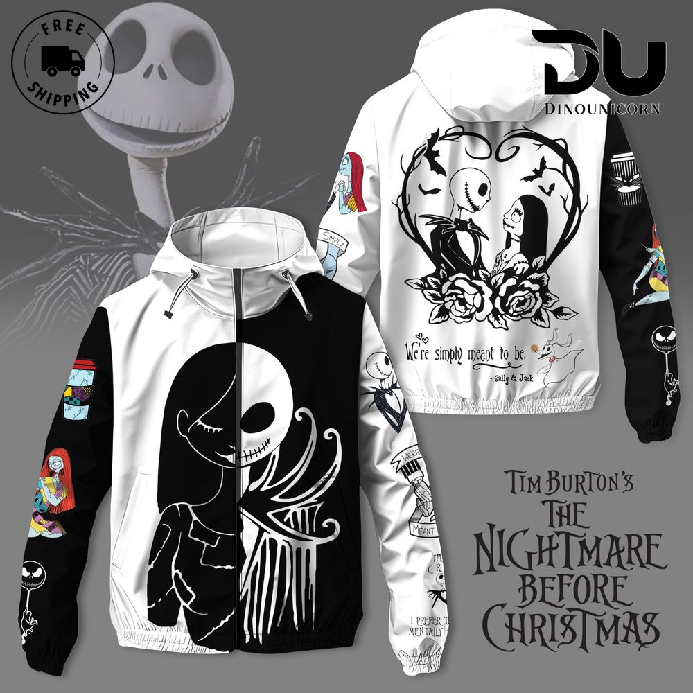 The Nightmare Before Christmas Windbreaker Outdoor Jacket 1