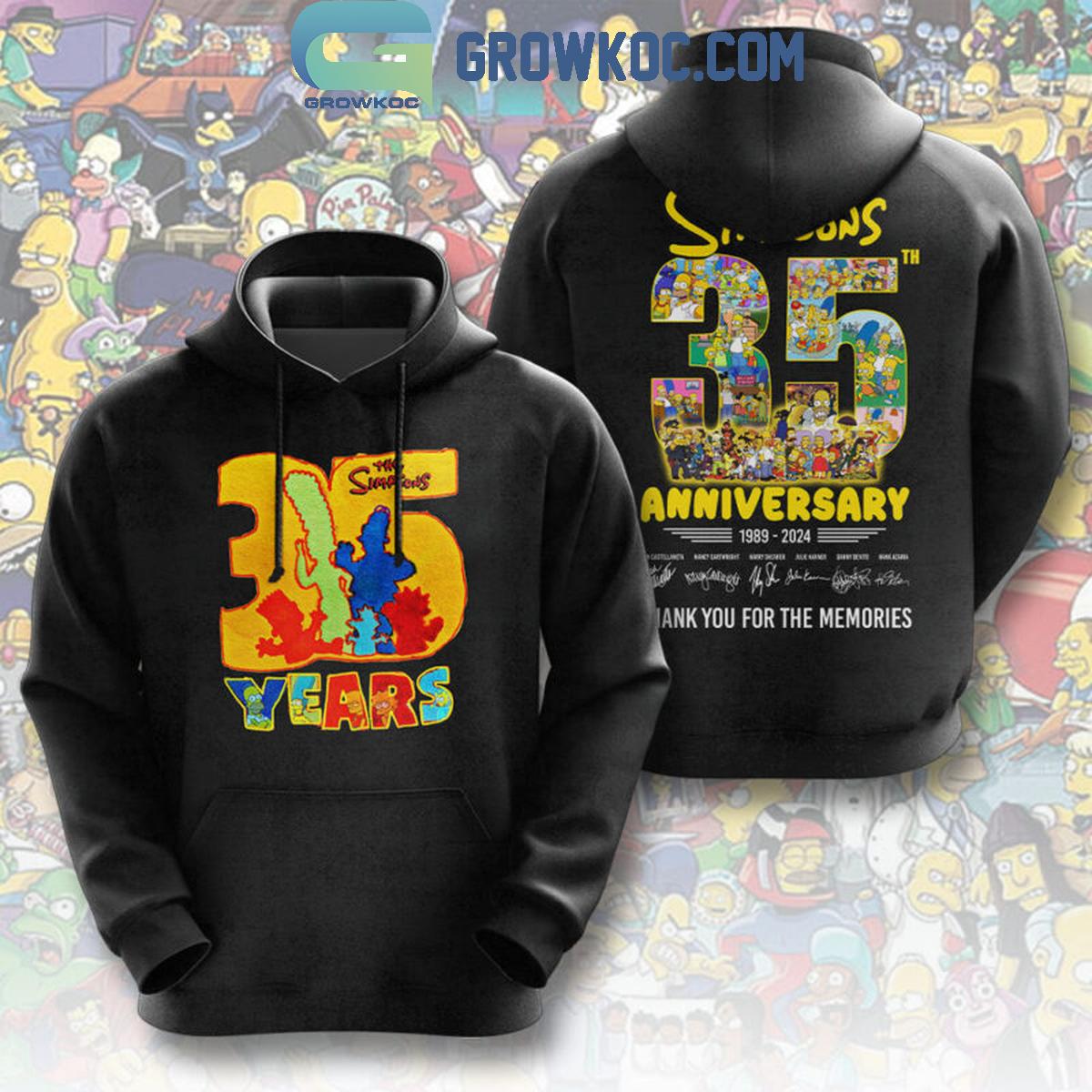 The Simpsons 35th Anniversary 1989 2024 Thank You Hoodie Shirts 1 ZY7K9