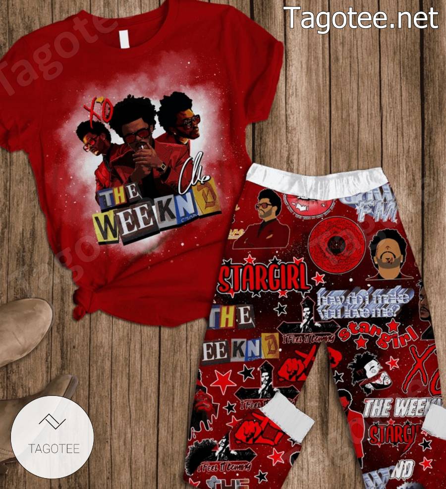 The Weeknd Signature Red Pajamas Set