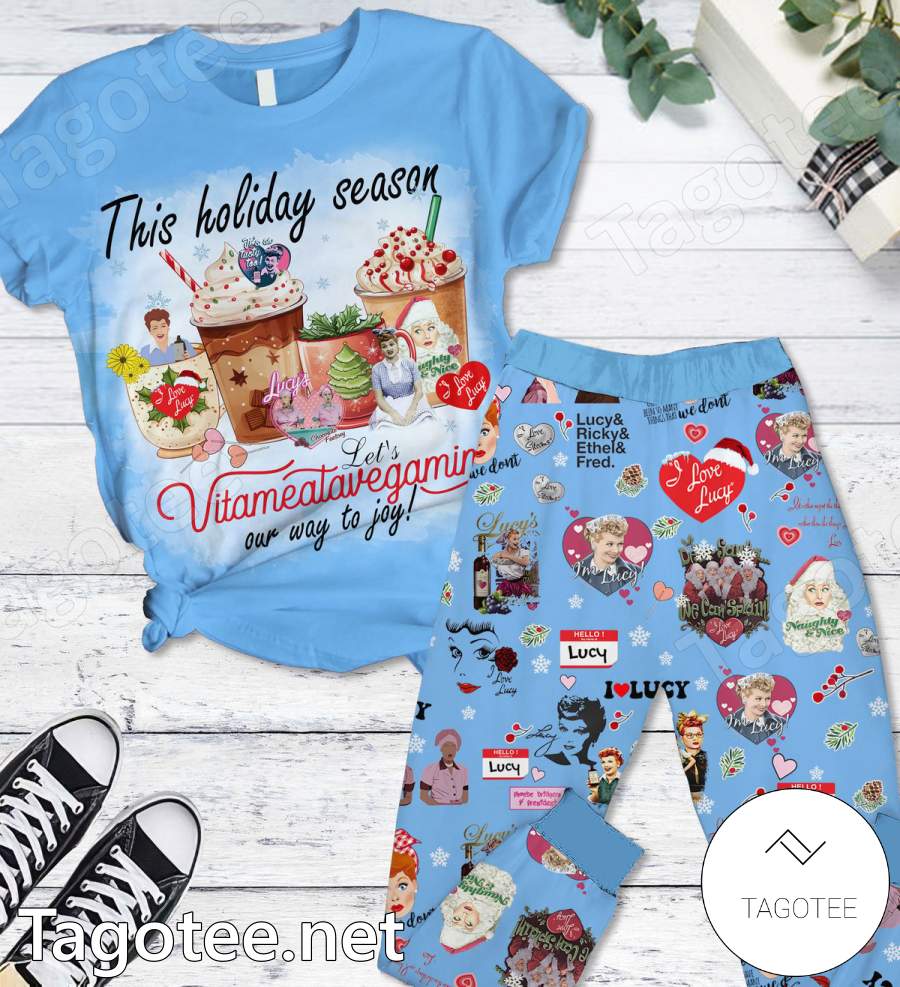 This Holiday Season Lets Vitameatavegamin Our Way To Joy Pajamas Set