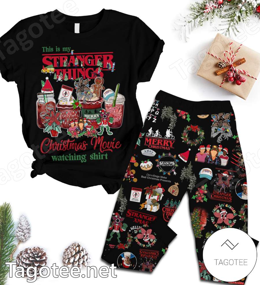 This Is My Stranger Things Christmas Movie Watching Pajamas Set