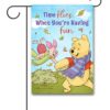 Time Flies Winnie the Pooh Fall Garden Disney Flag