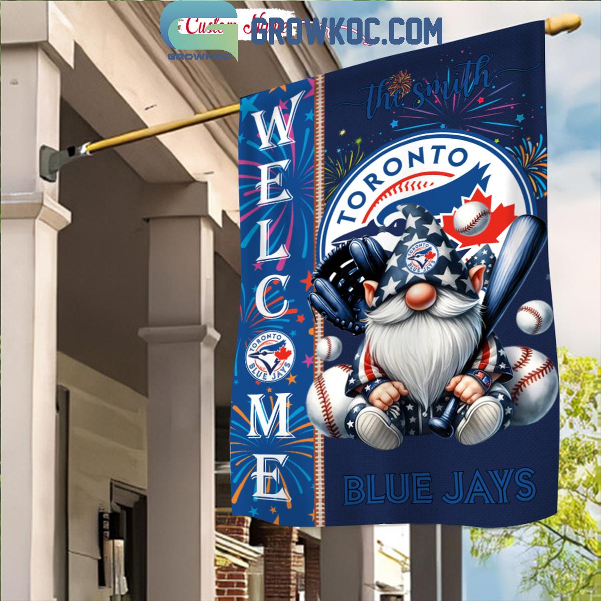 Toronto Blue Jays Happy 4th Of July Patriot Personalized Garden Flag 1 EQ6HM