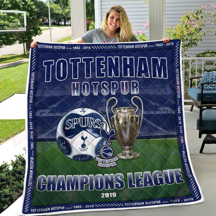 Tottenham Hotspur FC Champions League 2019 Quilt Blanket 3