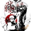 Trendy Naruto Print Pullover Front Pocket All Over Print Hoodie 3D 0