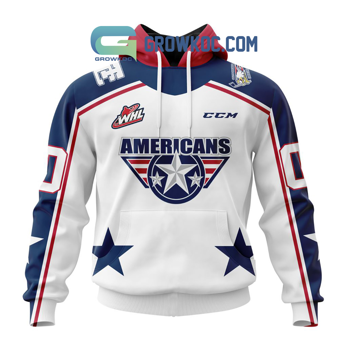 Tri City Americans Away Jersey Personalized Hoodie Shirts2B1 JcFn4