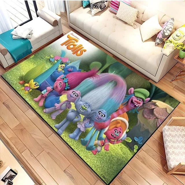 TrollsBandTogetherPoppyGraphicCarpetLivingRoomBedroomSofaRugDoorMatKitchen 10