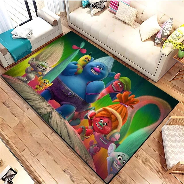 TrollsBandTogetherPoppyGraphicCarpetLivingRoomBedroomSofaRugDoorMatKitchen 2