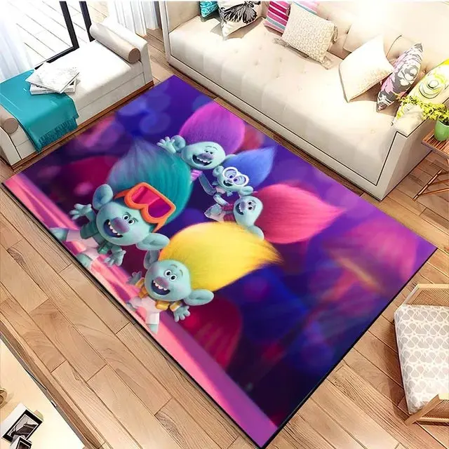TrollsBandTogetherPoppyGraphicCarpetLivingRoomBedroomSofaRugDoorMatKitchen 4