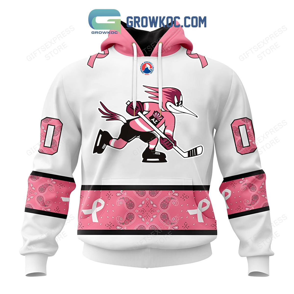 Tucson Roadrunners Breast Cancer Personalized Hoodie Shirts2B1 IgDSB