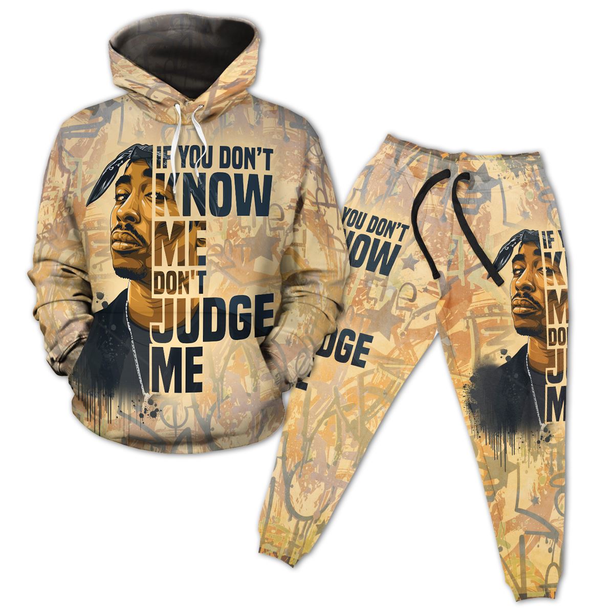 TupacShakur HoodieandJoggersSet2024