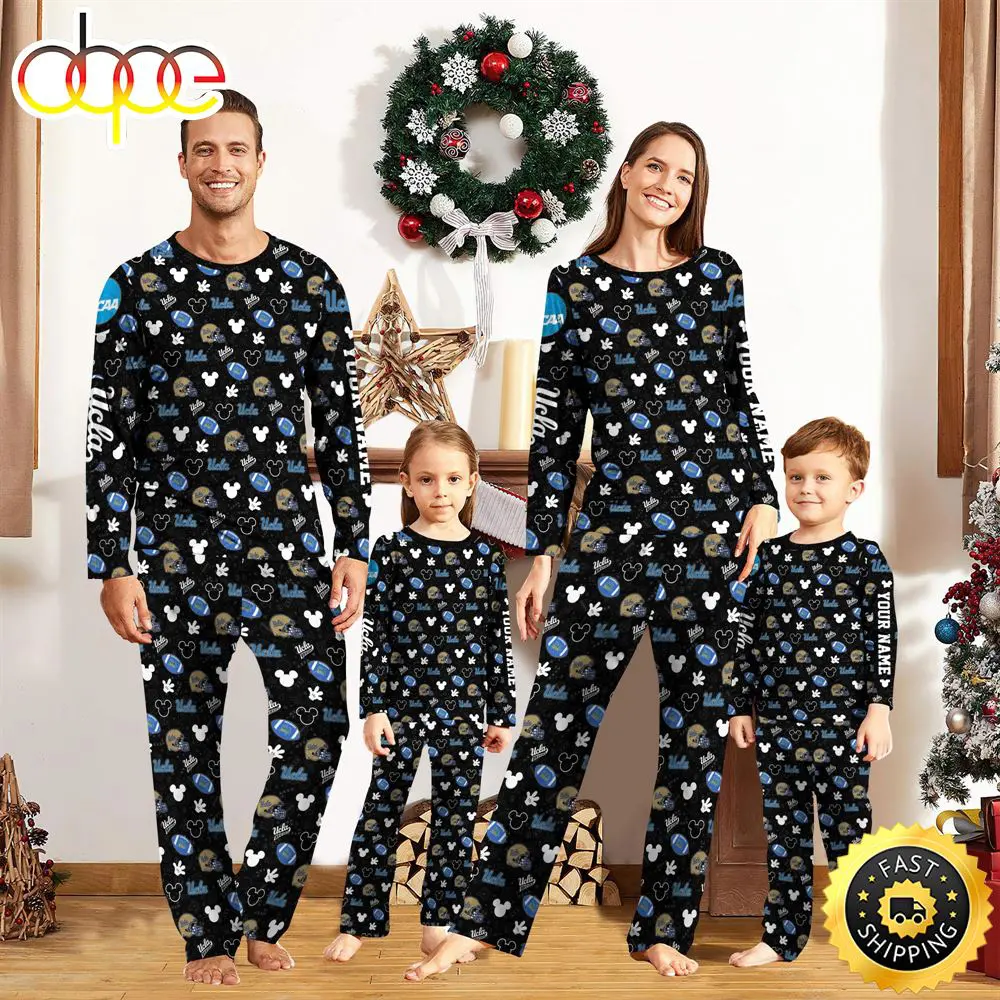 UCLA Bruins NCAA And Mickey Mouse Pajamas Custom Your Name mwypkj