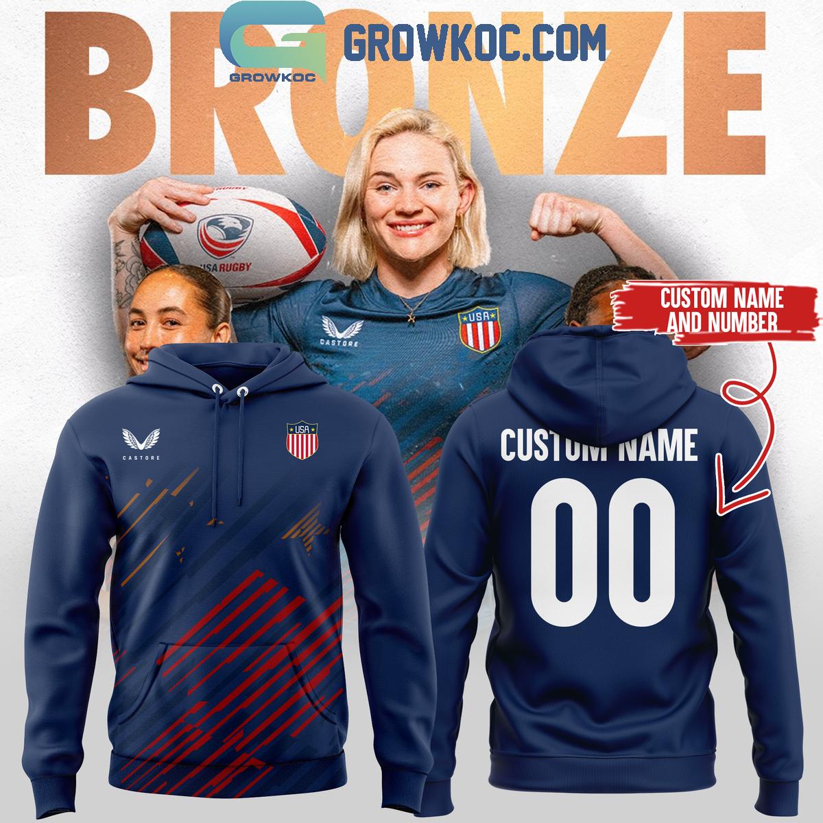 USA Rugby Bronze Champions 2024 Personalized Hoodie Shirts 1 dCqXi