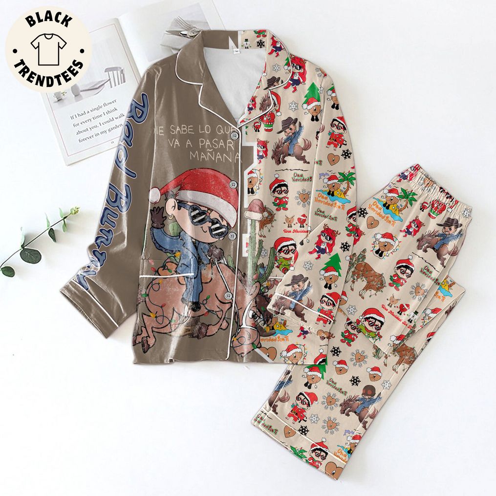 Un Navidad Sin Ti Bad Bunny Christmas Design Pijamas Set ccef05 0