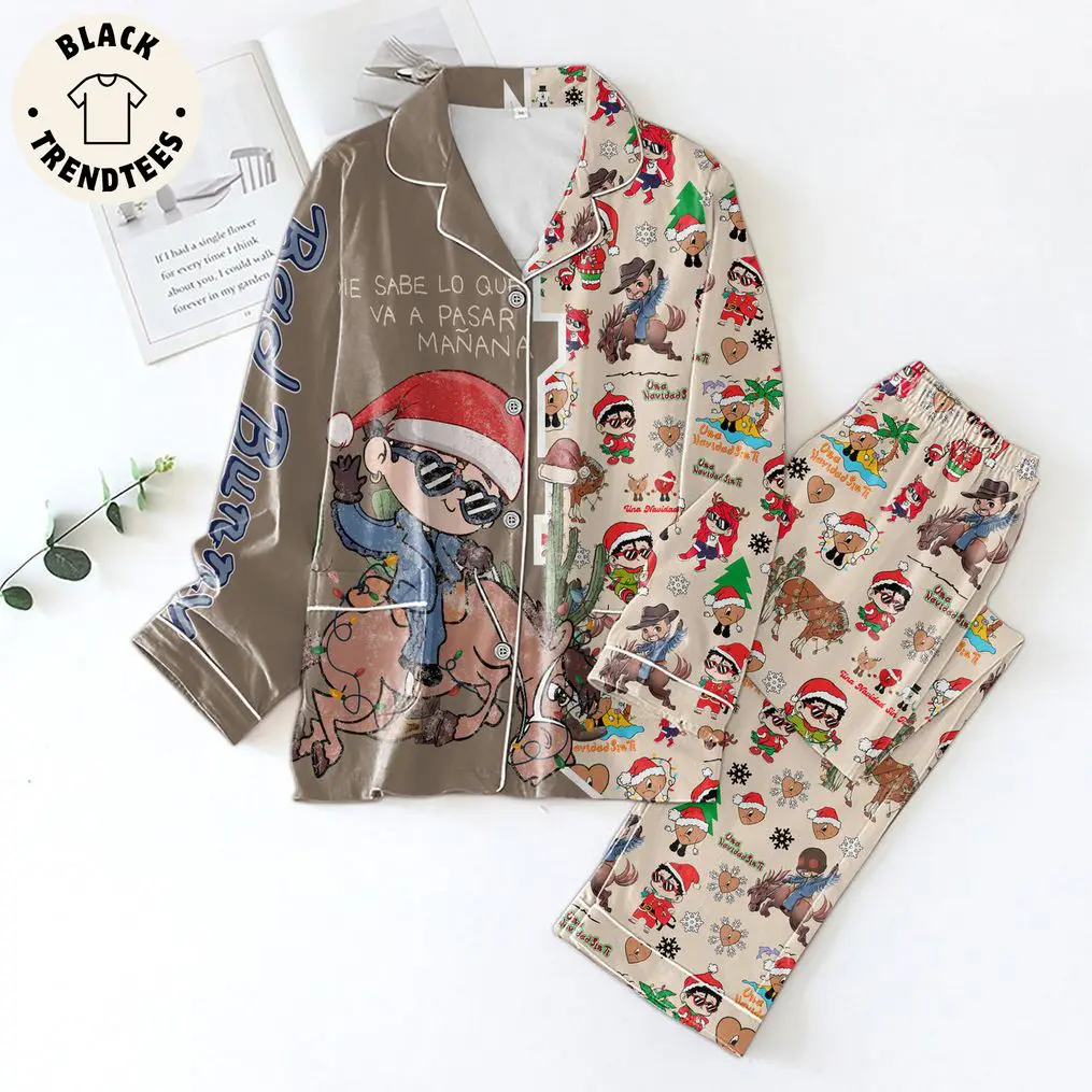 Un Navidad Sin Ti Bad Bunny Christmas Design Pijamas Set ccef05 0