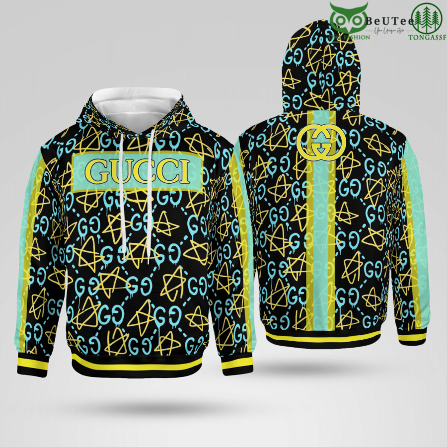 UqqxJDvu 37 Limited Edition Gucci Star Drawing Bright Color 3D Hoodie