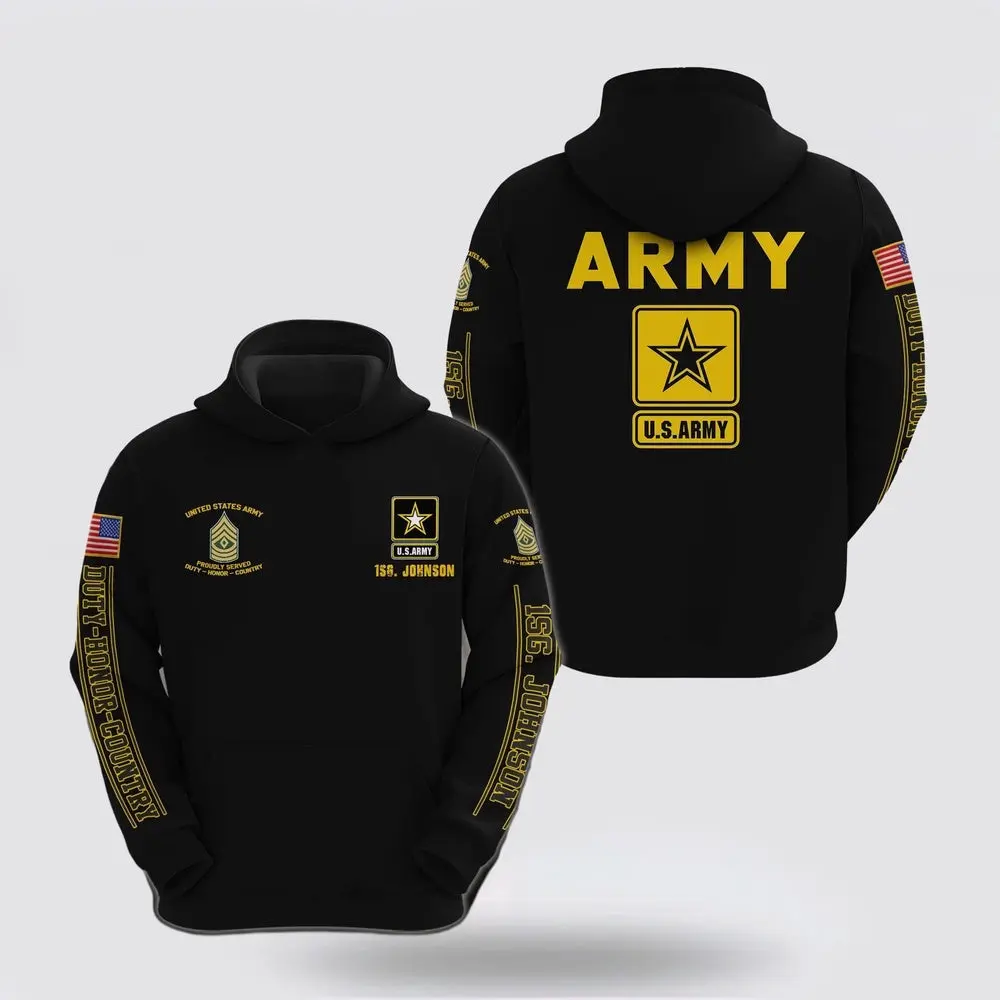 Us Army Hoodie Custom Name Rank Us Army Hoodie Custom Name And Rank Army Veteran Hoodies 1 xajr2t