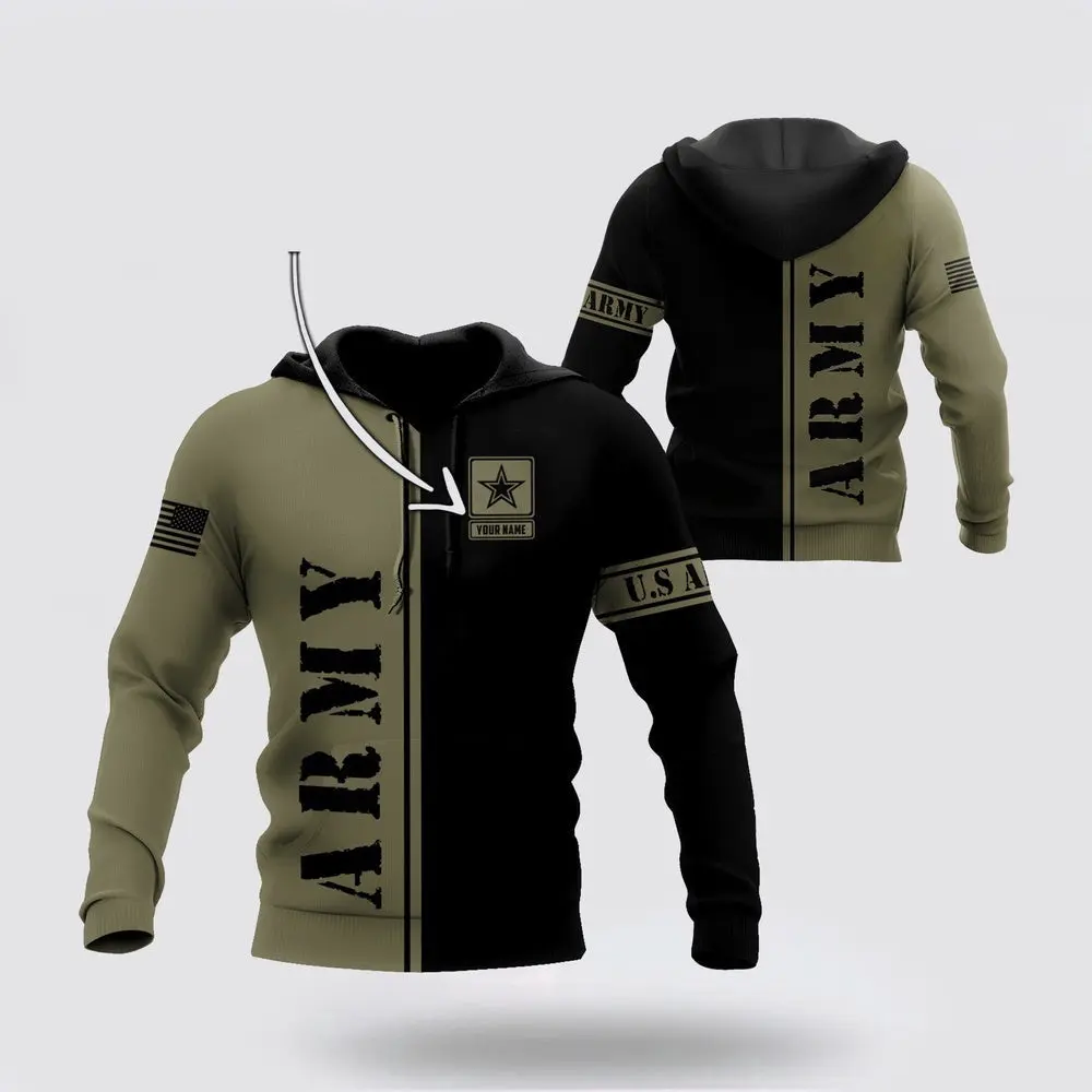 Us Army Hoodie Custom name US Army Veteran Basic 3D Printed Hoodies Army Veteran Hoodies 1 fo0cju