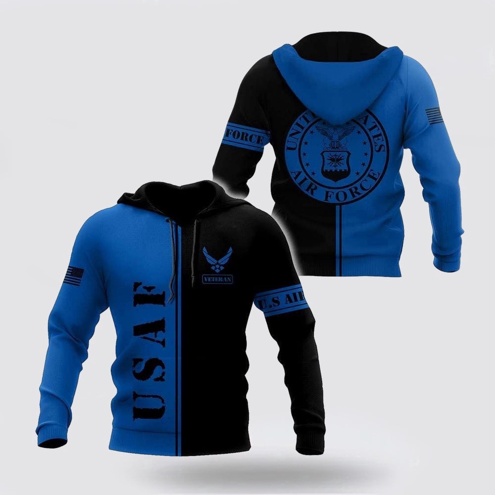 Us Army Hoodie US Air Force All Over Printed Unisex Hoodie Army Veteran Hoodies 1 oqwfop