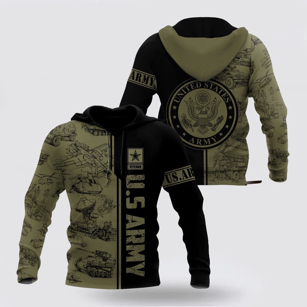 Us Army Hoodie US Army All Over Printed Unisex Hoodie Army Veteran Hoodies 1 wlkb47