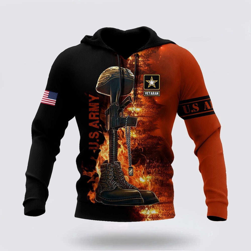 Us Army Hoodie US Army Veteran Unisex Print Hoodie Army Veteran Hoodies 1 jzqqtw