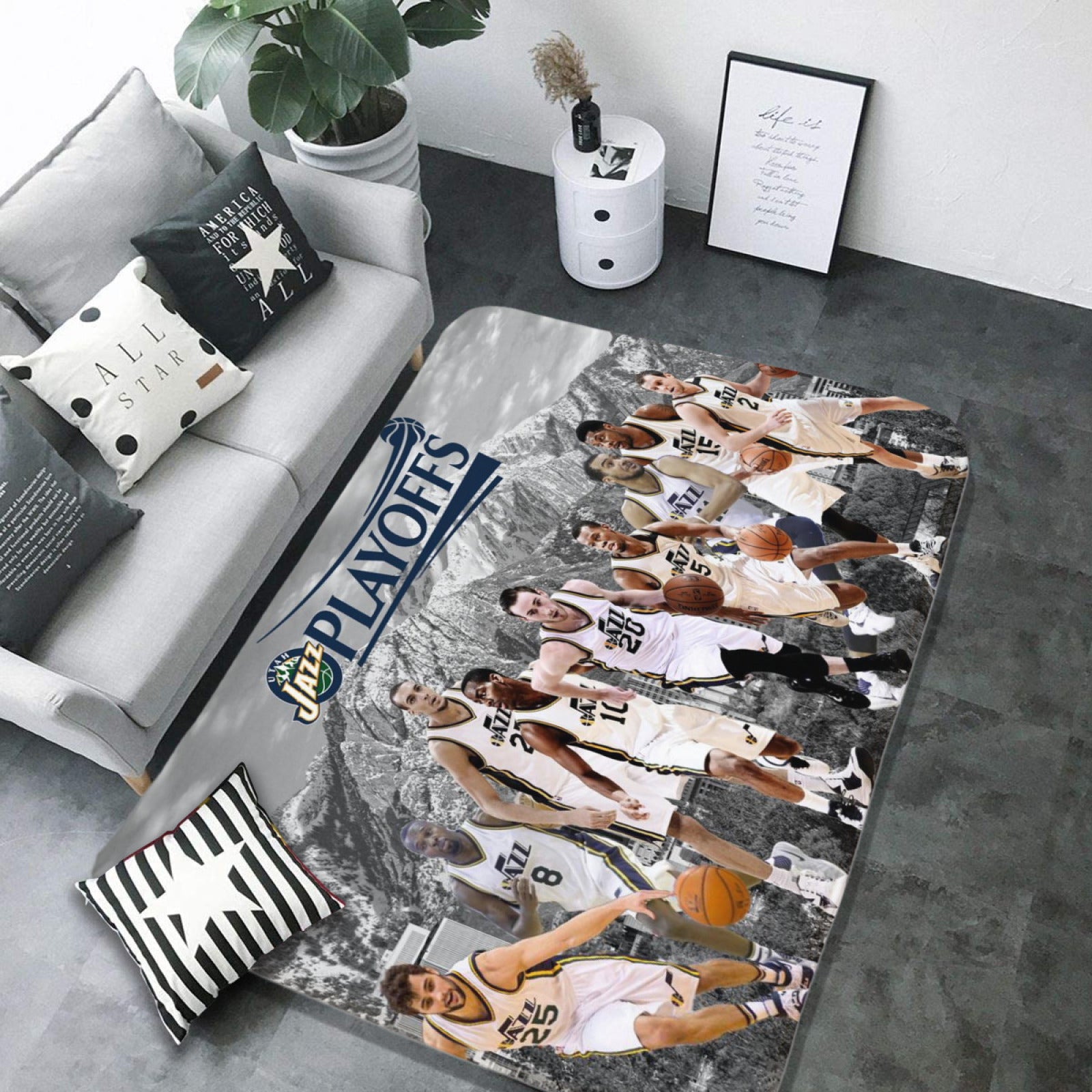 Utah Basketball Jazz Carpet Living Room Bedroom Mats Kitchen Bathroom Rug 2 1148744c ea4e 405c 9b2a 9b9f2ed62200
