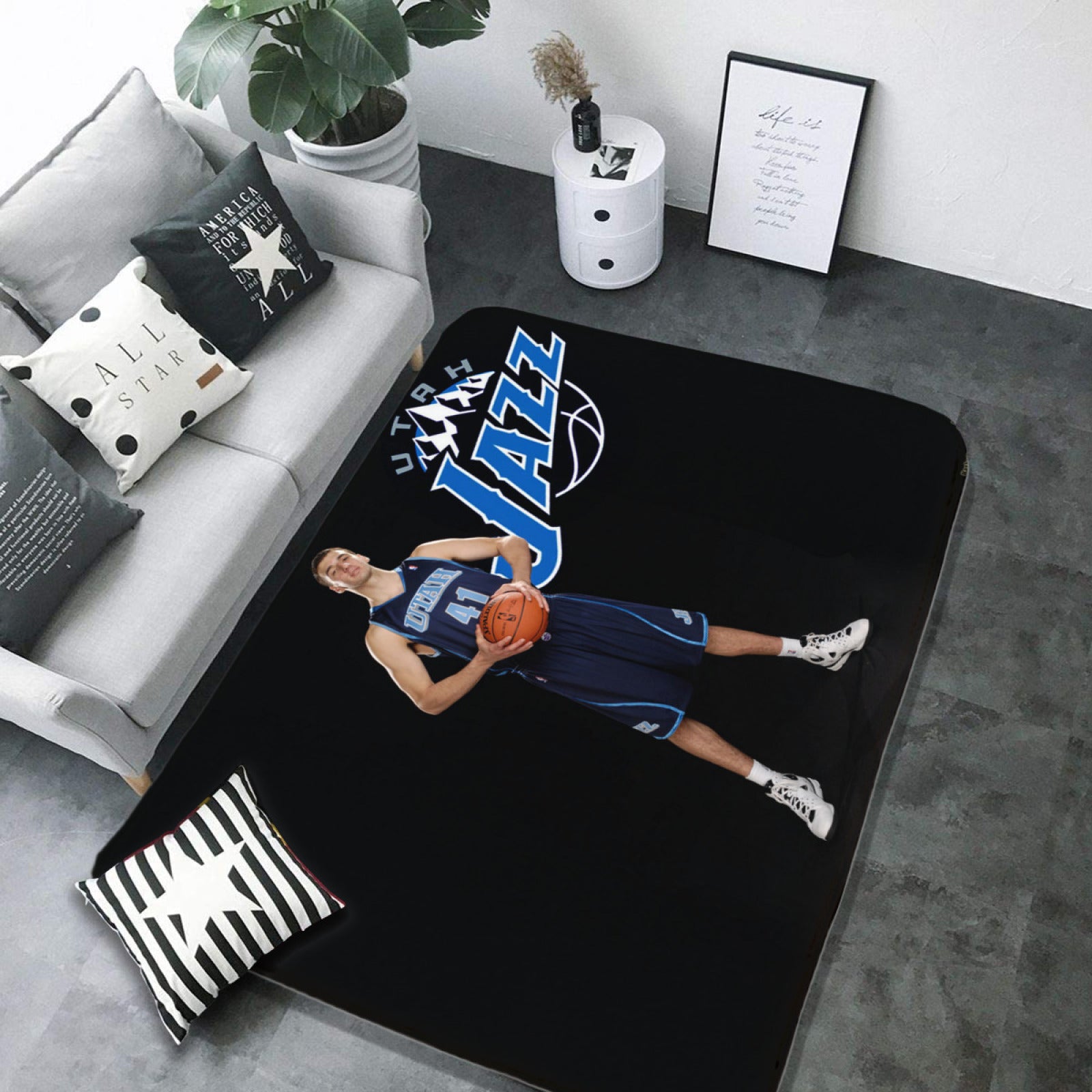 Utah Basketball Jazz Carpet Living Room Bedroom Mats Kitchen Bathroom Rug 2 d228529f 936c 473d 86bd e0113f2ac49f