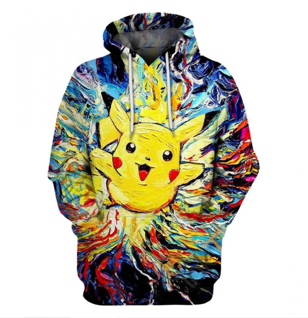 Van2BGogh2BPikachu2BAmazon2BBest2BSelling2BHoodie2B3D Classic2BT Shirt Sweetdreamfly2BC490EN pKc5B 600x620 1