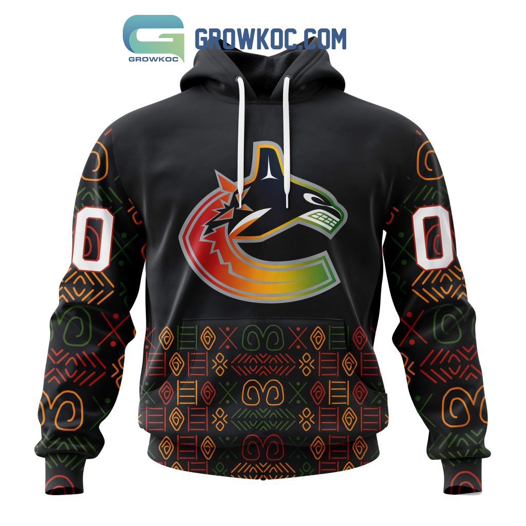 Vancouver Canucks Black History Month Personalized Hoodie Shirts2B1 Ru6mb