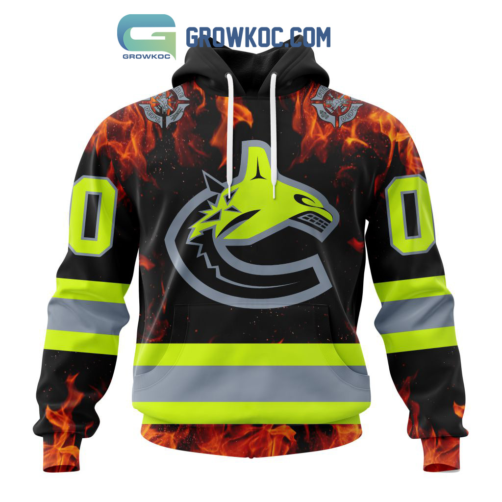 Vancouver Canucks Honoring Firefighters Hoodie Shirts2B1 M1ZJ5