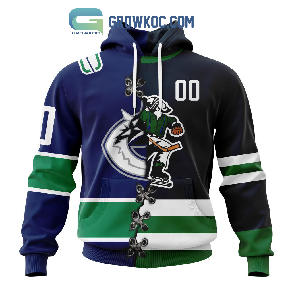 Vancouver Canucks Mix Reverse Retro Personalized Hoodie Shirts2B1 xfr0M