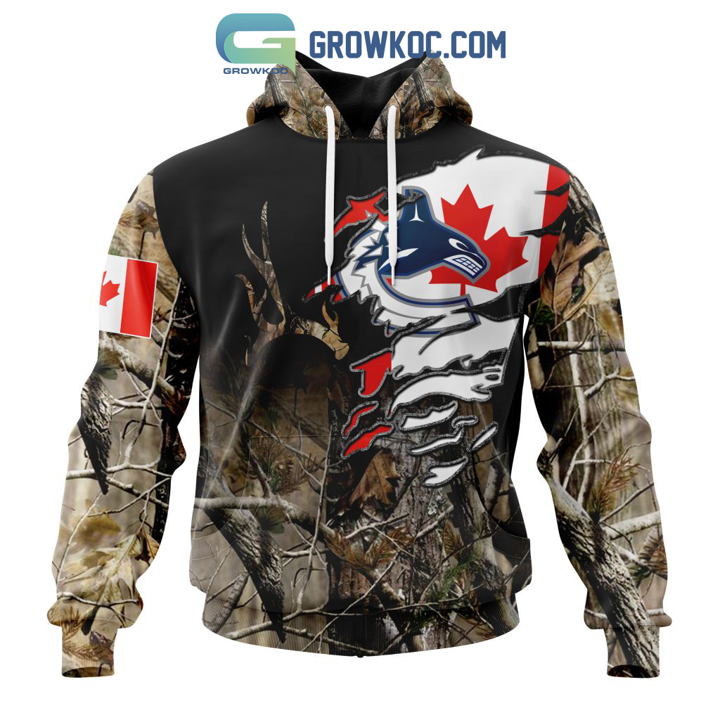 Vancouver Canucks NHL Special Camo Realtree Hunting Personalized Hoodie T Shirt2B1 Xw2bg