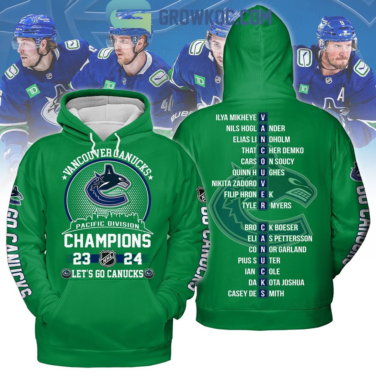 Vancouver Canucks Pacific Division Champions 2024 Hoodie T Shirt2B1 lLZyU